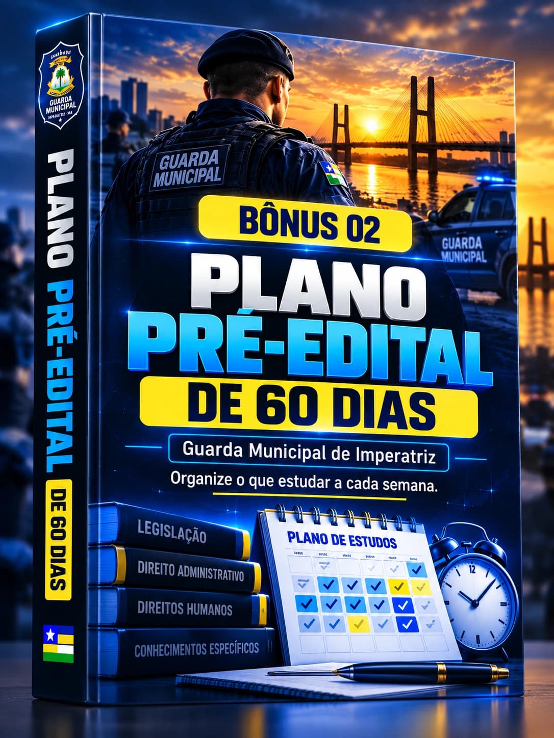 Capa do bônus 02: Plano Pré-Edital de 60 Dias