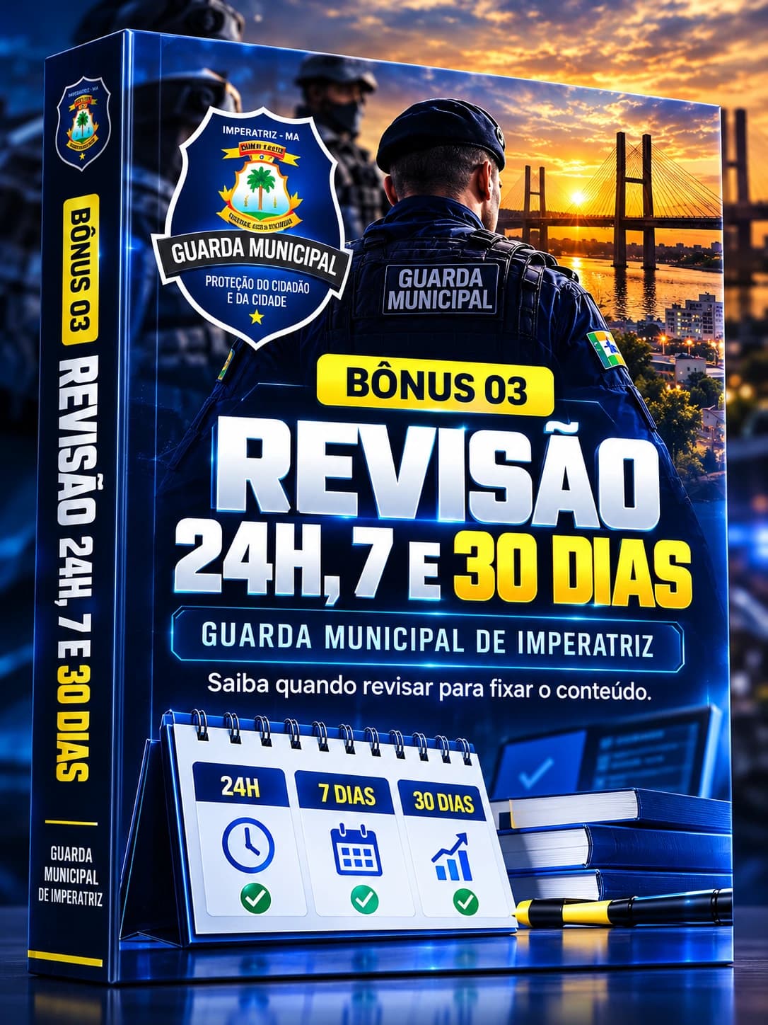 Capa do bônus 03: Revisão 24h, 7 e 30 Dias